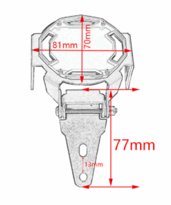 BMW GS Perspex Foglight Guards Measurements