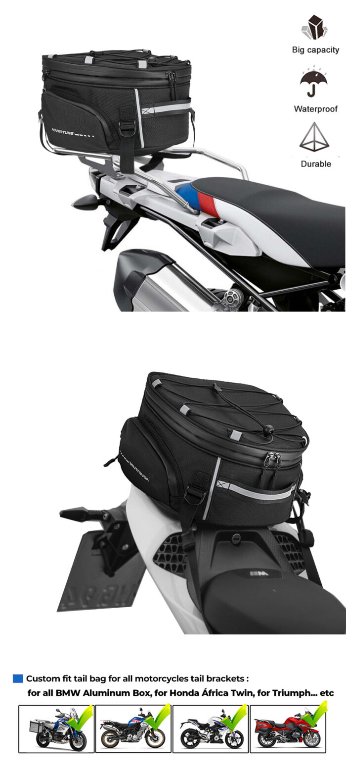 BMW GS Tail Bag Black