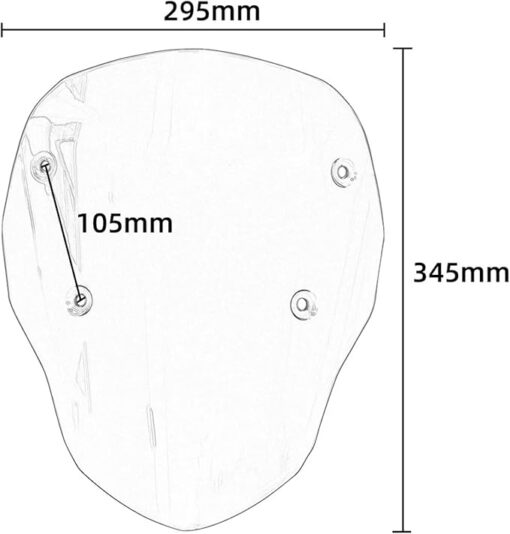 Smoked Windscreens for BMW R1300 GS