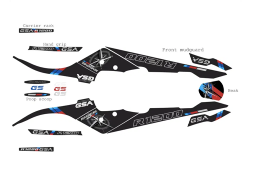 R1200 GSA LC Detailing Kit (Black) - Image 3