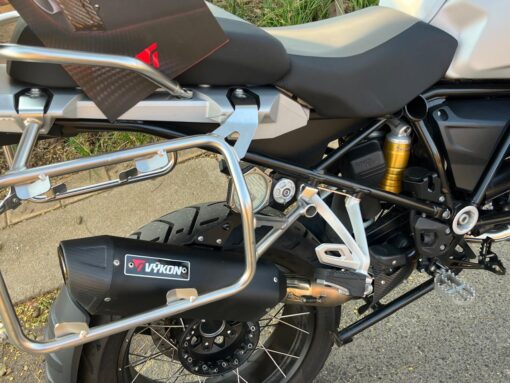 Vykon X Slip-on Exhaust for BMW R1200/R1250 GS Adventure Bikes - Image 3