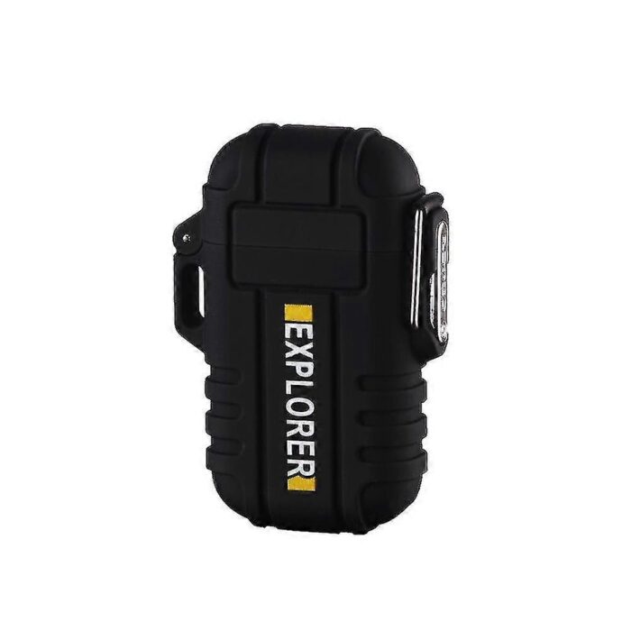 Waterproof Outdoor Rechargeable Lighter (Black)