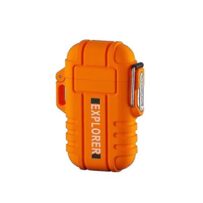 Waterproof Outdoor Rechargeable Lighter (Orange)