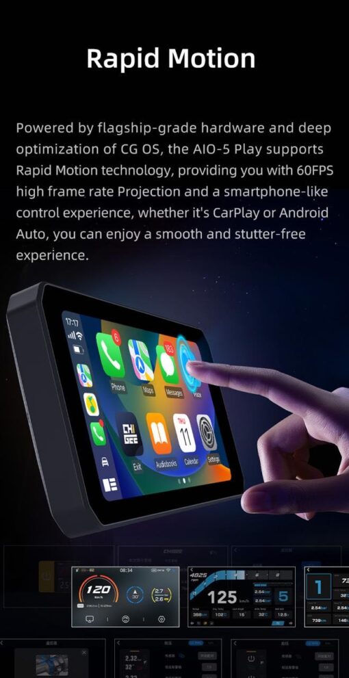 Chigee AIO-5 Navigation GPS Unit with Screen Protector - Image 13