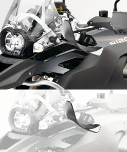 GS AC Wind Deflectors Smoked on Bike