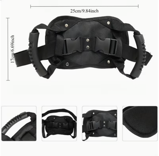 Motorcycle Passenger Safety Grab Belt – Secure Dual Grip for Kids & Adults - Image 2