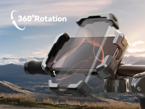 The Ultimate Phone Holder - With Built-In Shock Absorbers - For Motorbikes & Bicycles