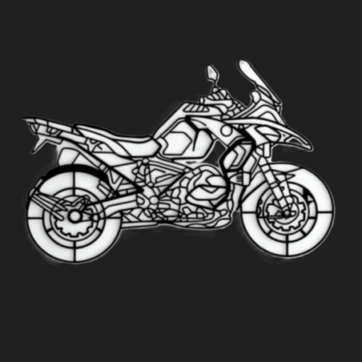 GS 1200/1250 Wall Art - Perfect Garage Decor - Black - Image 3