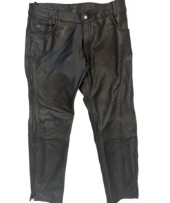 Leather Motorcycle Riding Pants – Size M/L