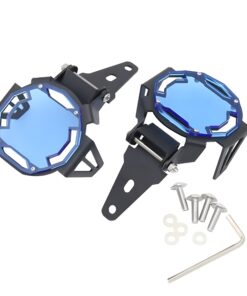 Fog Light Guards Compatible with BMW GS LC Adventure Bikes (Blue)