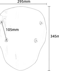 Smoked Windscreen for BMW R1300 GS