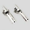 Highway pegs for adventure bikes, silver pair